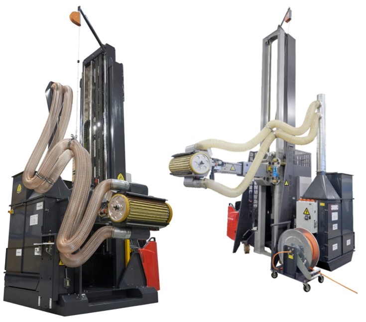 Klingspor Windpower ApS – Detailed technical solution of the Mobile Semi-automated Sander 800 2.1, 3.0 Flex and Dust extraction unit 3.0